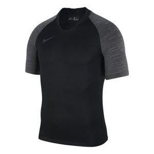 Nike Breathe Strike Casual Soccer Training Sport Short Sleeve Men's Black AT5871-010