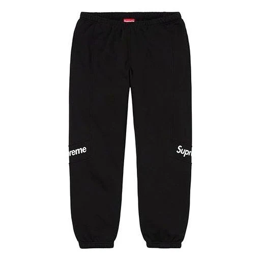 Supreme Color Blocked Sweatpants 'Black White' SUP-SS20-363