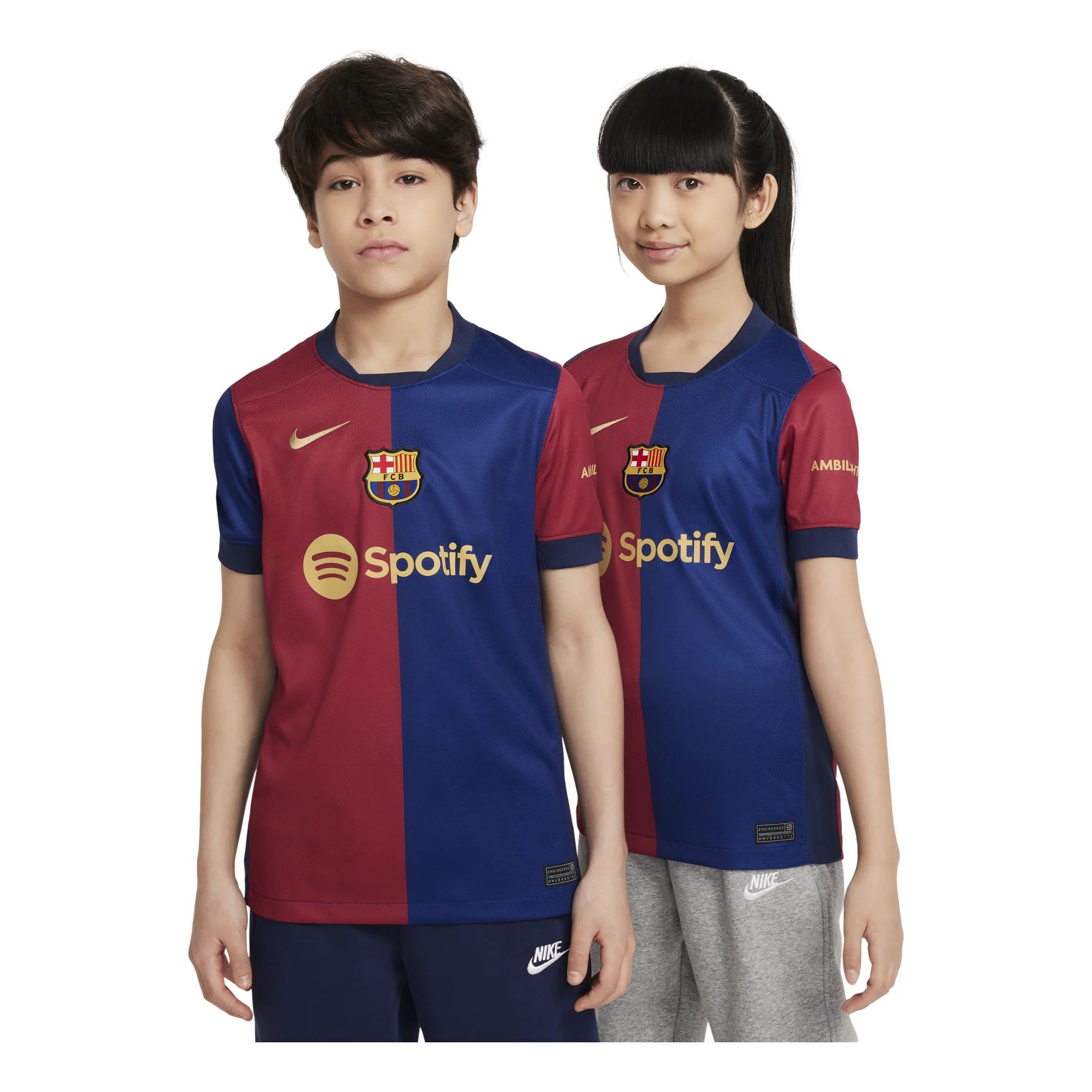 (GS) Nike FC Barcelona 24/25 Home Jersey 'Blue Red' FN9153-456