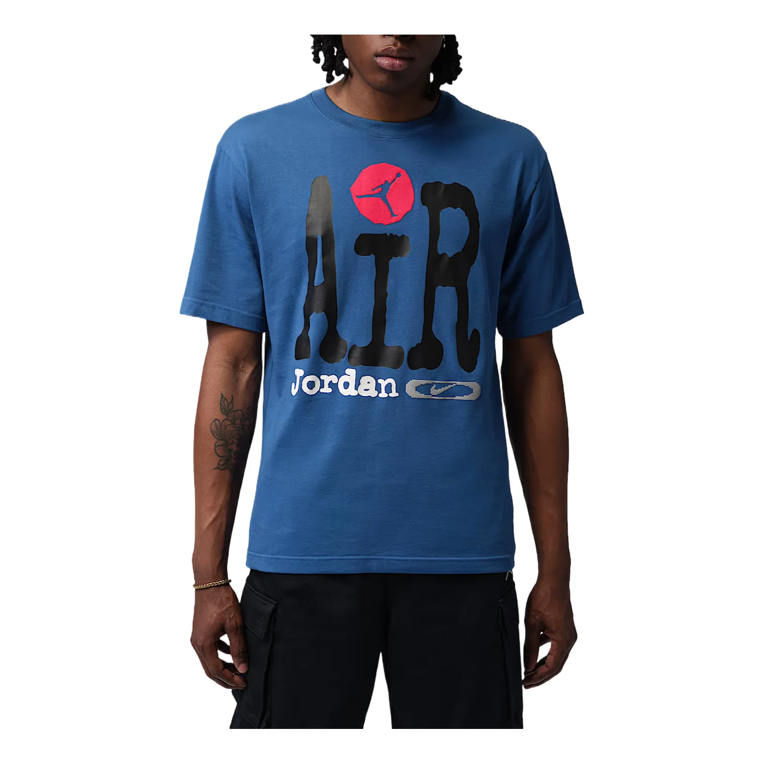 Jordan Graphic T-Shirt 'True Blue Black University Red' IQ5299-485