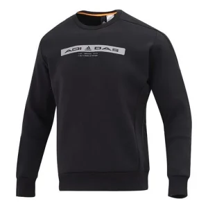 Men's adidas Th Ref Swt Round Neck Long Sleeves Knit Black HE9899