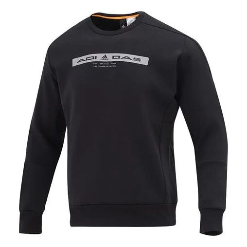 Men's adidas Th Ref Swt Round Neck Long Sleeves Knit Black HE9899