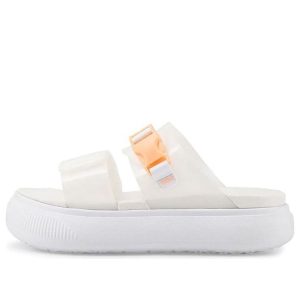 (WMNS) PUMA Suede Mayu Pop Sandal 'White Fizzy Melon' 384433-02
