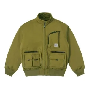 Converse Short Down Bomber Jacket Asia Sizing 'Olive Green' 10025251-A02