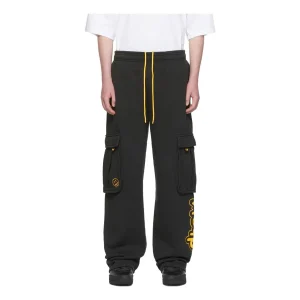 Drew House Ssense Exclusive Cartoon Cargo Sweatpants 'Black' DR-FW22-247