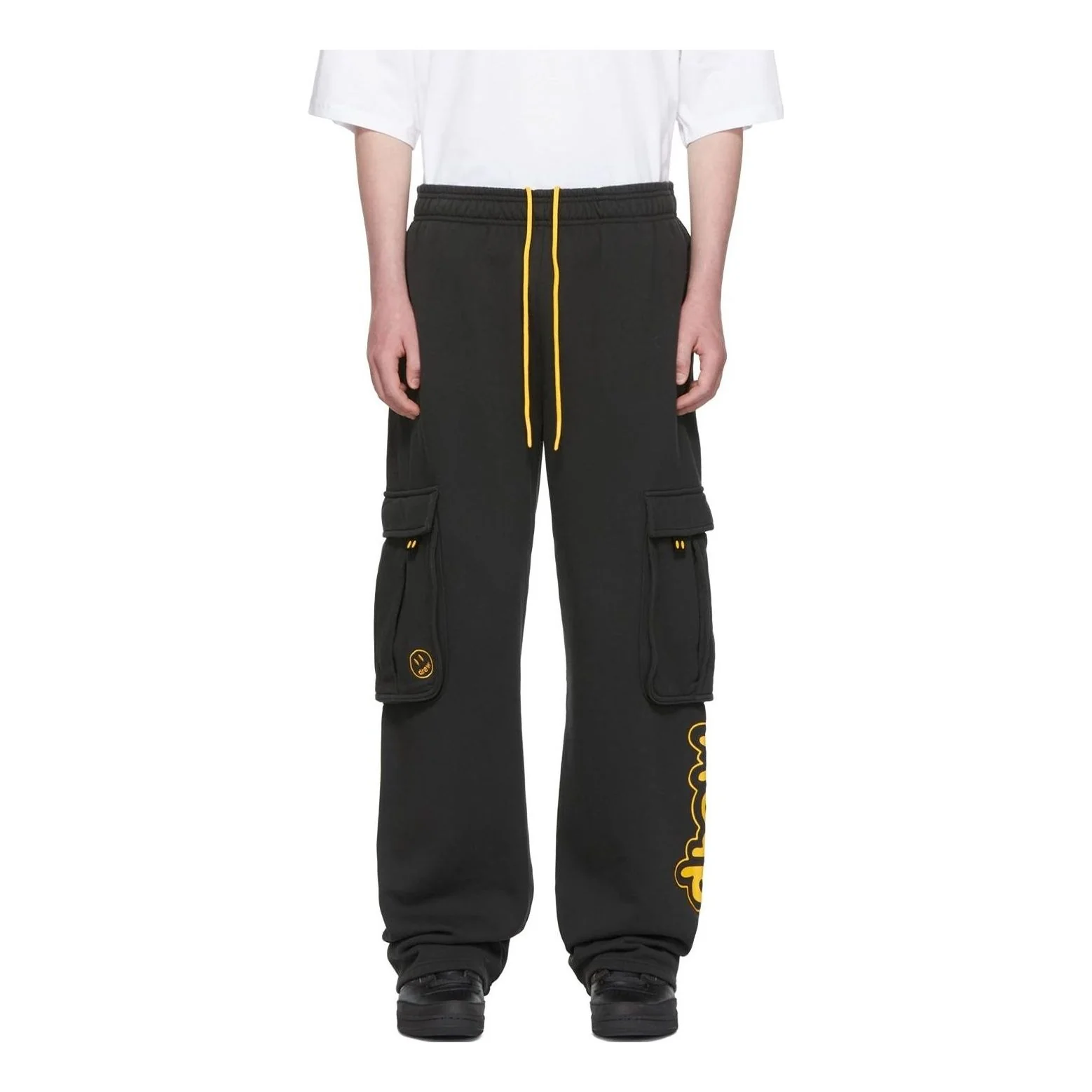 Drew House Ssense Exclusive Cartoon Cargo Sweatpants 'Black' DR-FW22-247