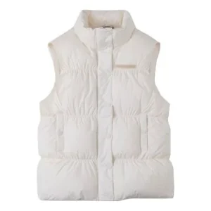 (WMNS) Converse Synthetic Super Puffer Vest Asia Sizing 'Cream White' 10025203-A02