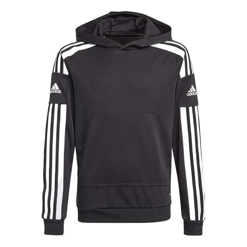 (GS) adidas Squadra 21 Hoodie Asia Sizing 'Black White' GK9544
