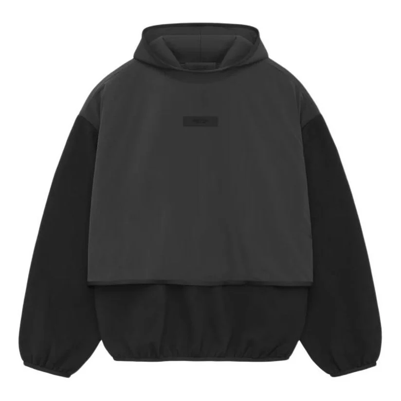Fear of God Essentials SS24 Nylon Fleece Hoodie 'Black' 202SU244320F