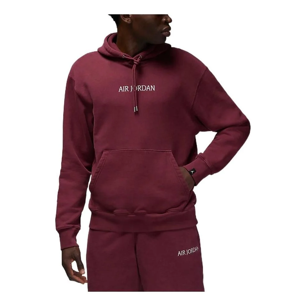 Air Jordan Alphabet Drawstring Hoodie 'Red' DV6464-645
