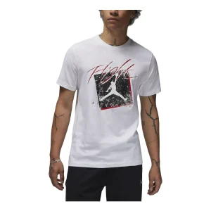 Air Jordan Flight Graphic T-Shirt 'White' DX9593-100