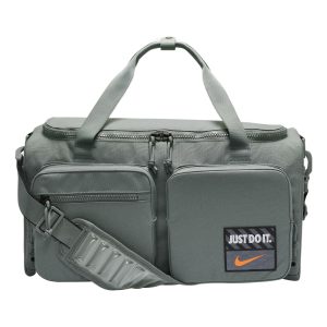 Nike Athletic Zipper Fabric Gym Bag Travel Bag Handbag Unisex Smoke Gray DQ5199-084