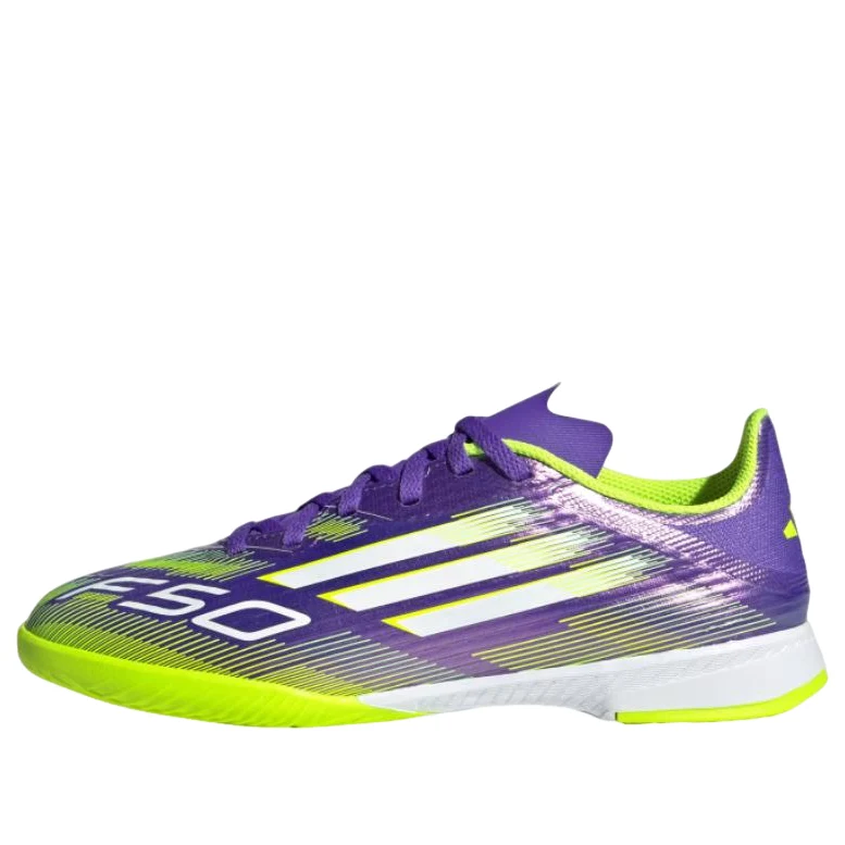 (GS) adidas F50 League Indoor 'Purple Rush Cloud White Lucid Lemon' JH7750