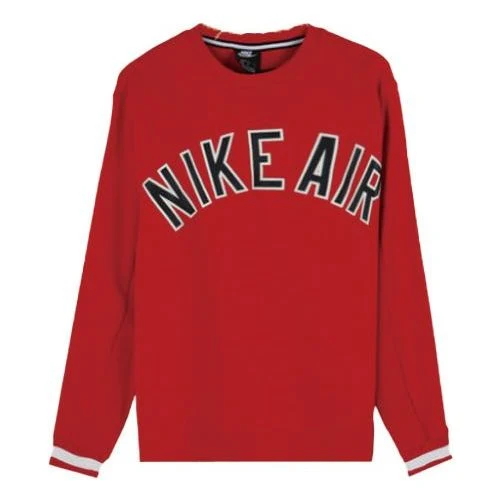 Nike Knit Round Neck Athleisure Casual Sports Red AR1823-657