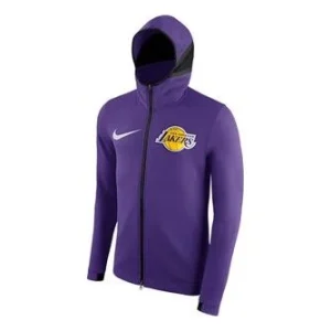 Nike Therma Flex Showtime NBA Lakers Hooded Jacket Purple 899849-504