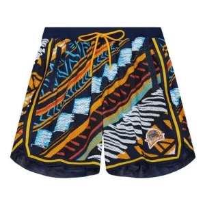Mitchell & Ness x Game Day Tribal Shorts 'Multi-color' PSHR5599-GSWYYPPPBLUE