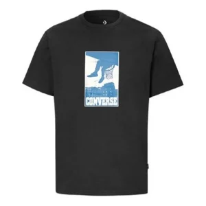 Converse Chuck Taylor All Star Printing Sports Short Sleeve 'Black' 10019895-001