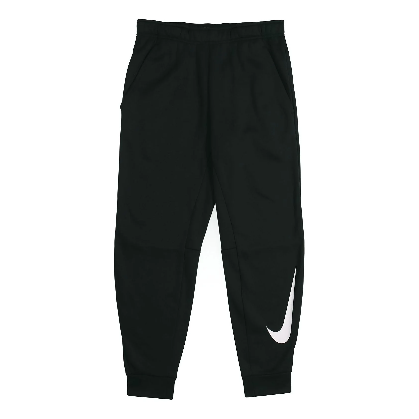 Nike Therma Tapered Swoosh Fleece Lined Sports Training Long Pants Black 932258-010