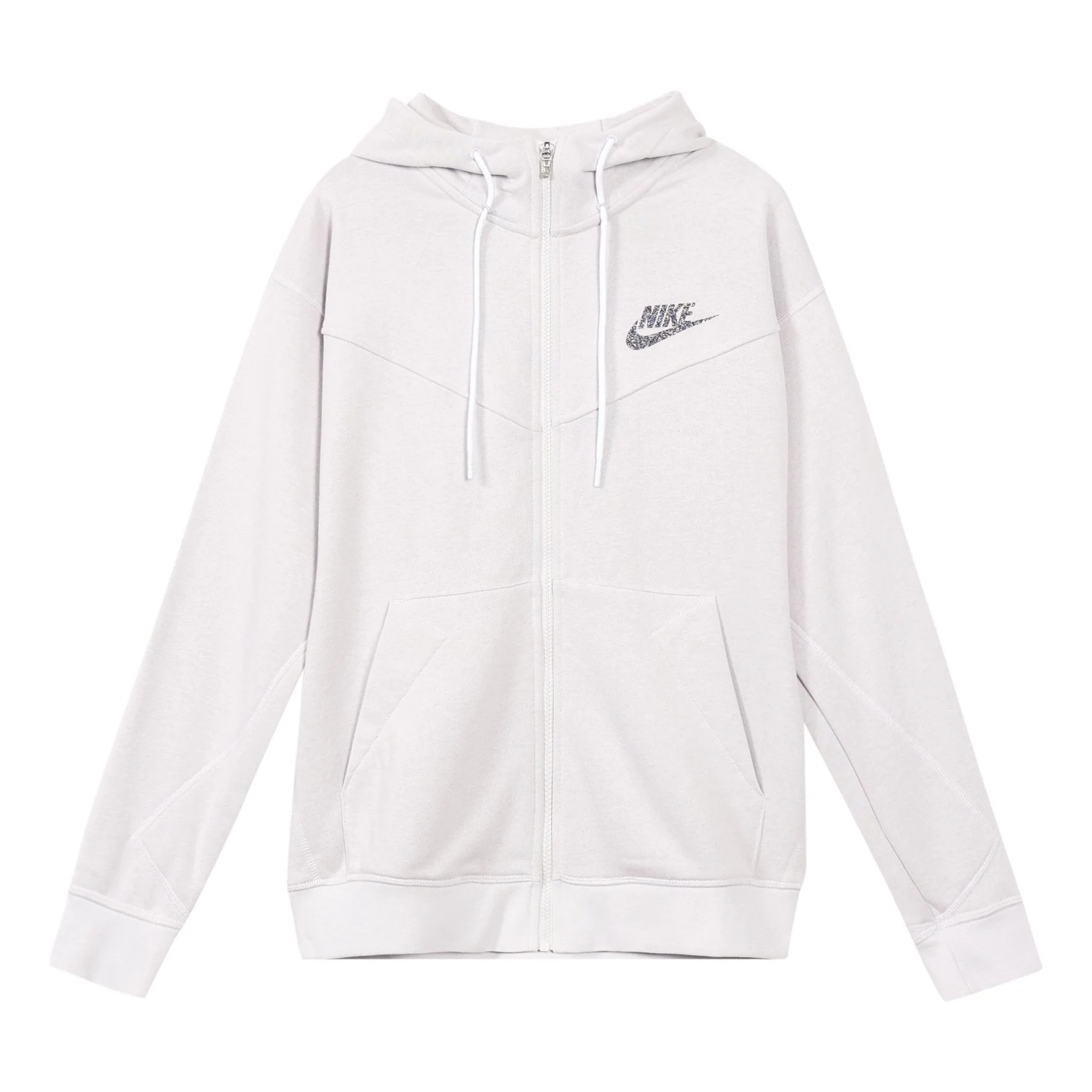 Nike Sportswear Logo Zipper Gray White Graywhite CW0305-910