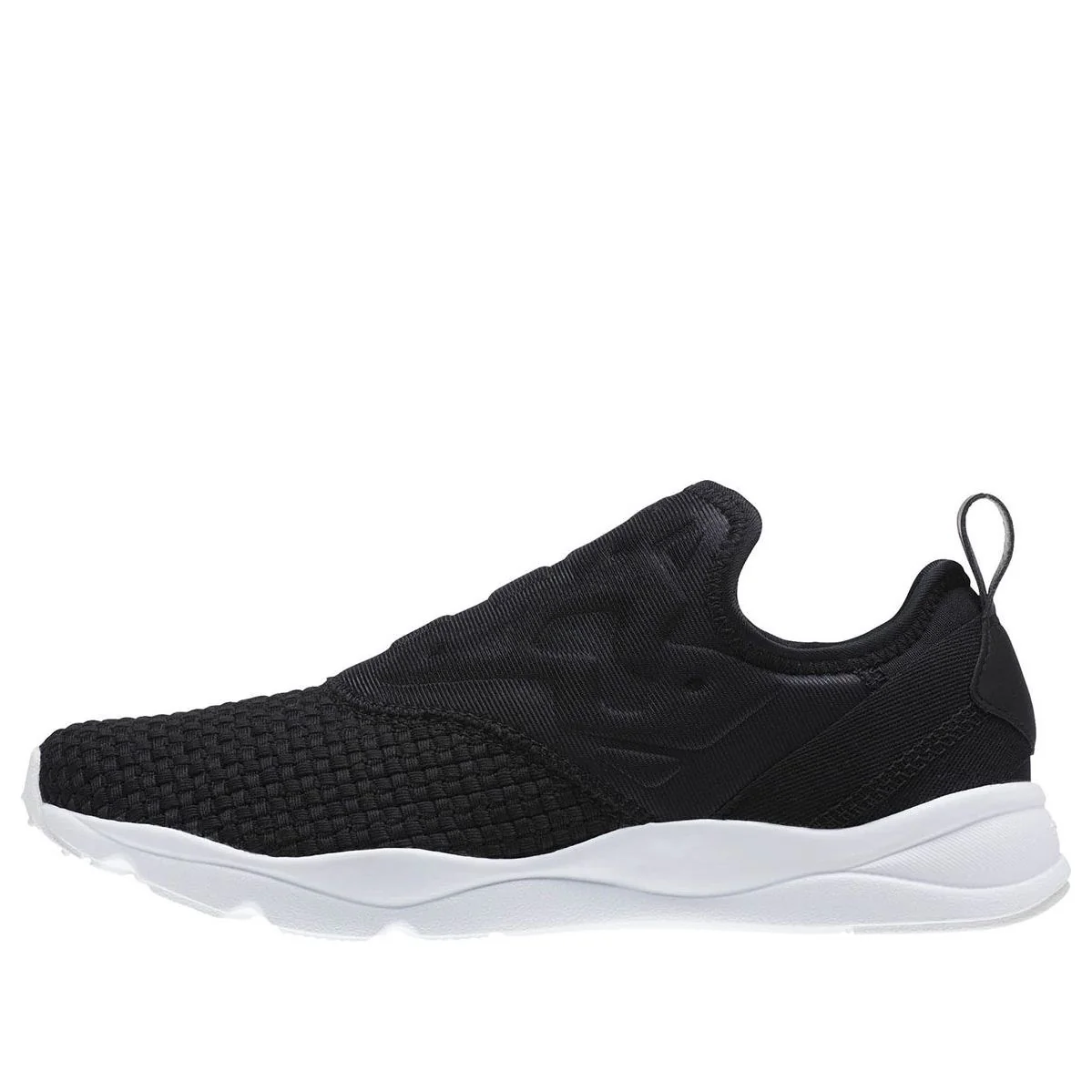 (WMNS) Reebok Furylite Slip On Woven 'Black' CM9809