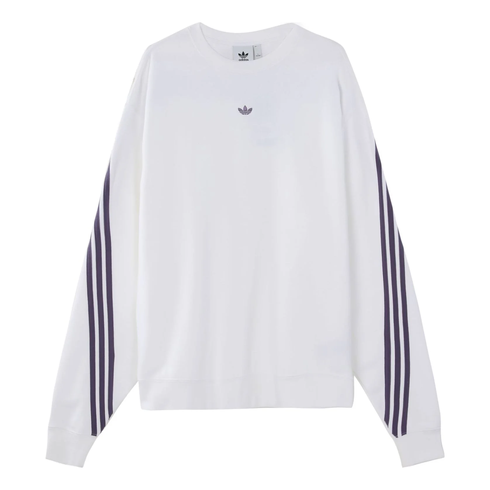 adidas originals Side Stripe Loose Pullover White FM1519