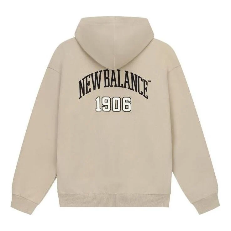 New Balance Varsity Fleece Hoodie Asia Sizing 'Beige Black' 5CD38831-LBE
