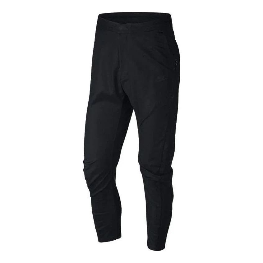 Men's Nike Solid Color Training Sports Pants/Trousers/Joggers Black 886167-010