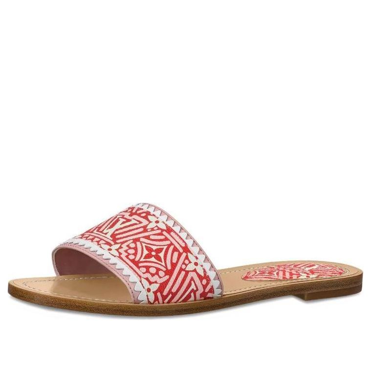 (WMNS) LOUIS VUITTON Crafty Lock It Slides 'White Red Pink' 1A85CD