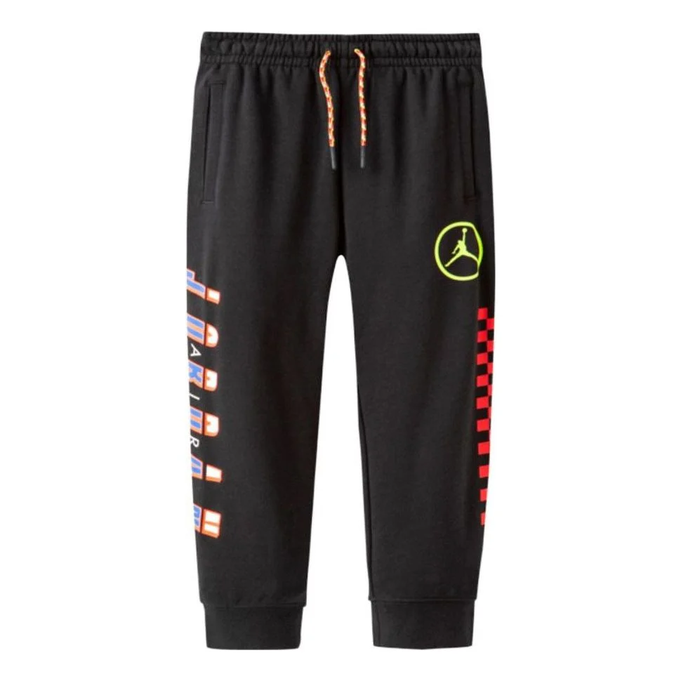 (GS) Air Jordan Drawstring Track & Sweat Pants 'Black' DJ3927-010