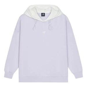 (WMNS) New Balance Logo Fleece Hoodie Asia Sizing 'Light Purple' AWT13346-LWD