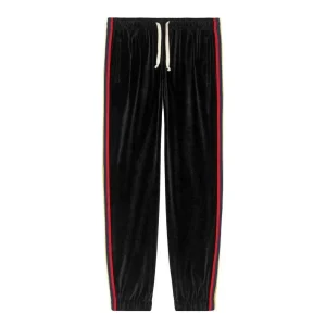 Gucci Chenille Jogging Pant With Patch 'Black' 572917XJA5W-1082
