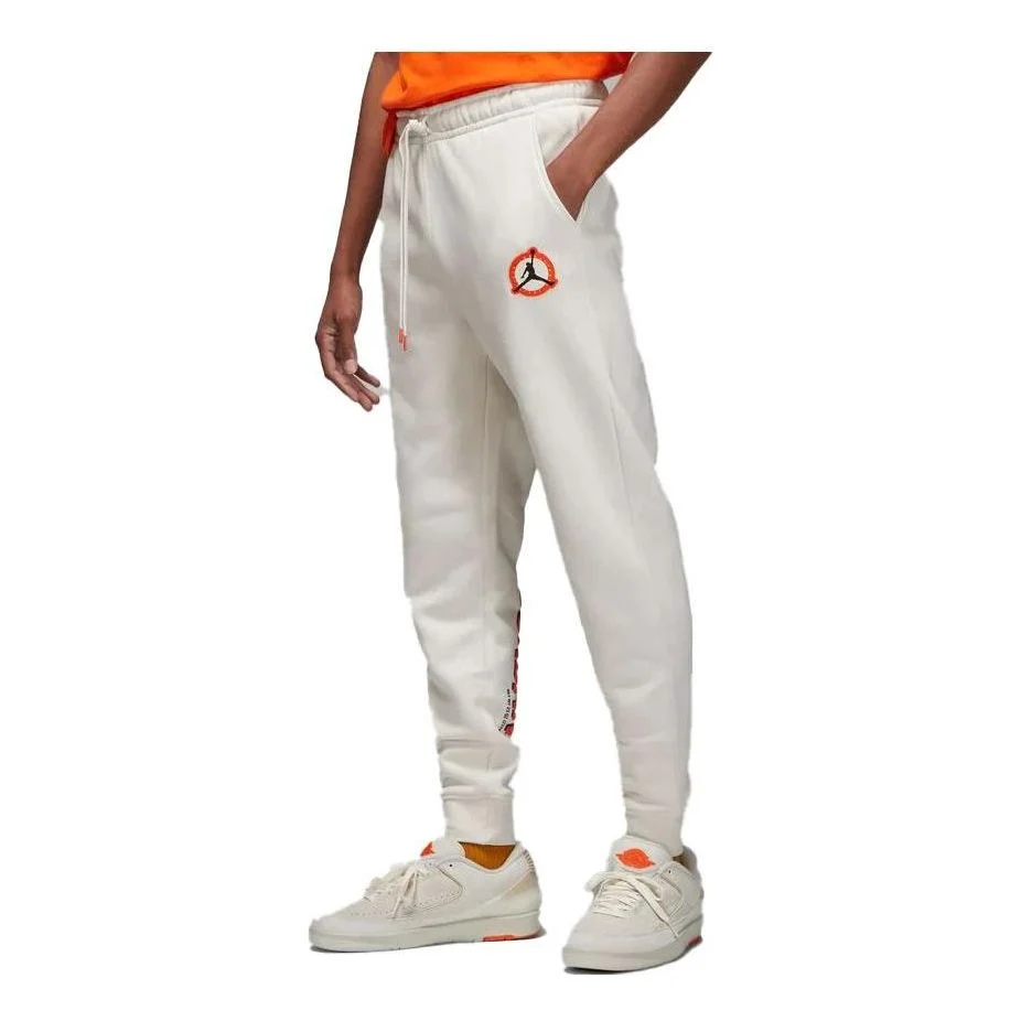Air Jordan Flight MVP Sweatpants 'White Orange' DV7596-030
