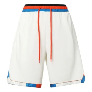 Men's Nike Color Block Lacing Sports Shorts White DA5845-133