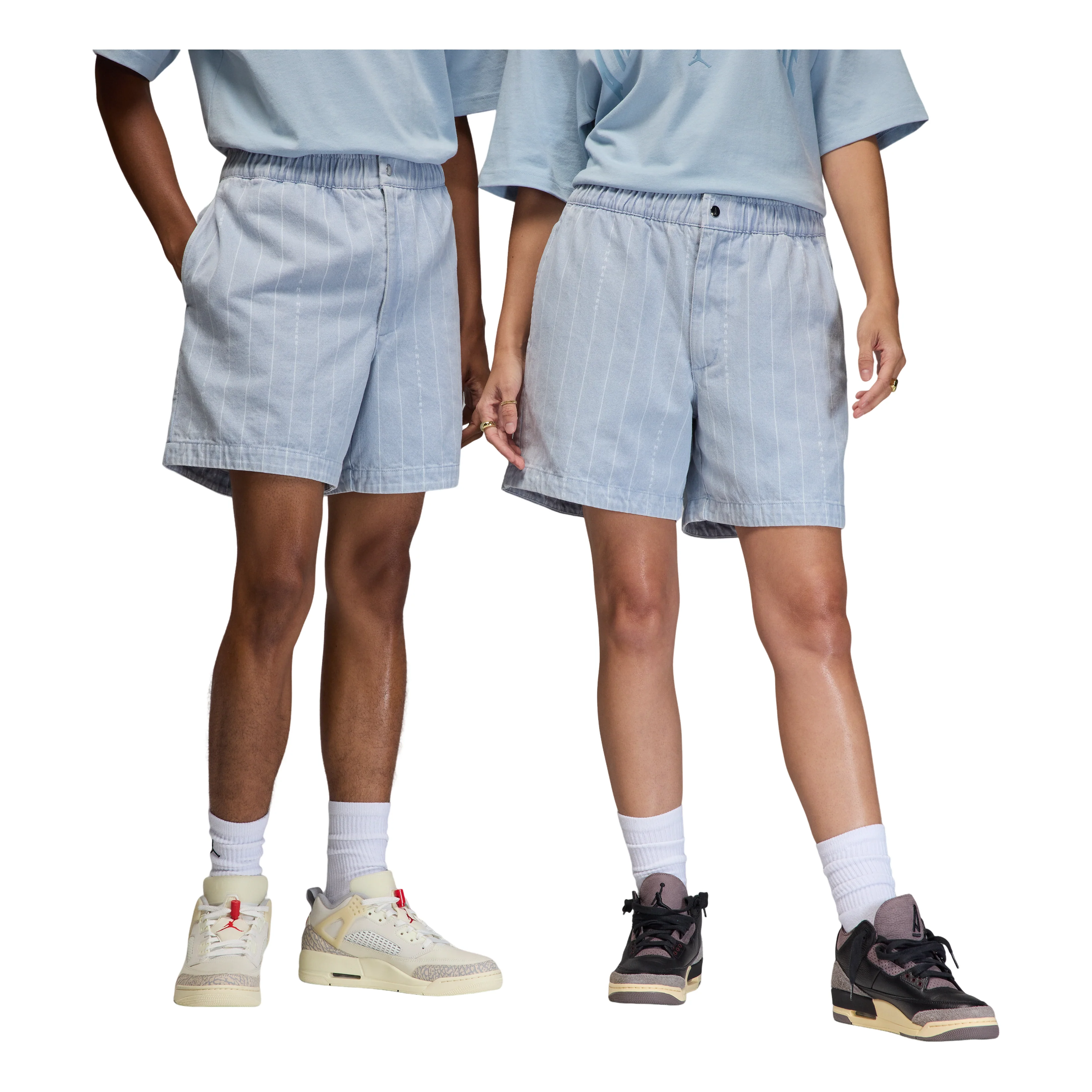 Air Jordan x A Ma Maniere Shorts 'Light Armory Blue' HF0536-440