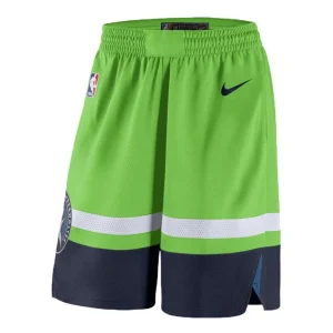 Nike NBA Minnesota Timberwolves Alternate Edition Swingman Shorts 'Green White' AJ5624-313