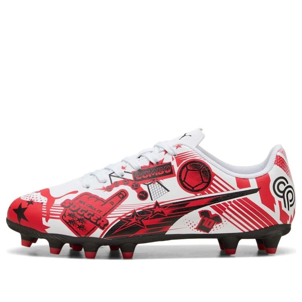 (GS) PUMA x Christian Pulisic Ultra Legacy FG/AG 'Allover Print - White Red Black' 108775-05