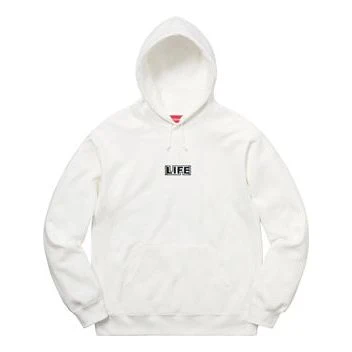 Supreme x Gilbert George Life Hooded Sweatshirt 'White Multi-Color' SUP-SS19-834