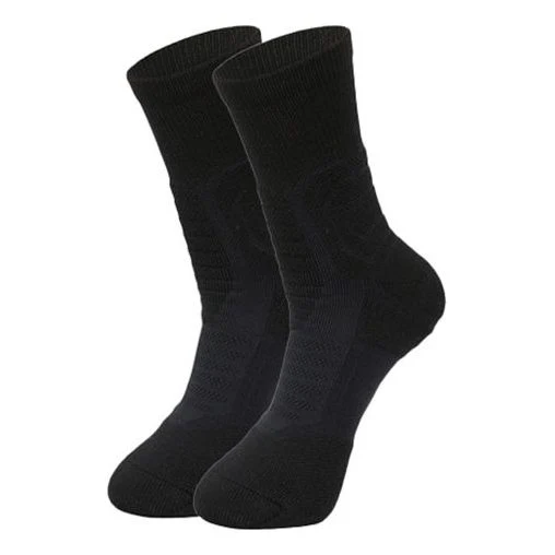 Air Jordan Ultimate Flight 2.0 Flying Man Logo Basketball Training Mid Tops Socks Black SX5855-011