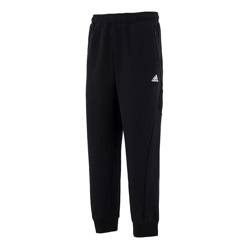 adidas Running Training Breathable Bundle Feet Sports Pants Black H65648