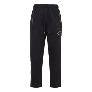 Air Jordan genuine 2019 new JORDAN REMASTERED men's suede trouser Black/Gold BQ5787-010