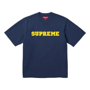 Supreme FW23 Week1 Collegiate T-shirt 'Navy' SUP-FW23-006