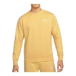 Nike Sportswear Club Fleece Round Neck Pullover 'Yellow' BV2663-700