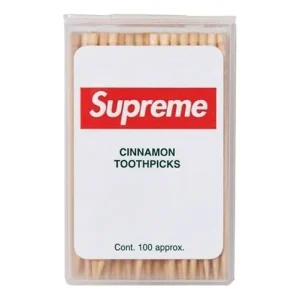 Supreme Cinnamon Toothpick (Box Of 100) 'White Red' SUP-FW23-123
