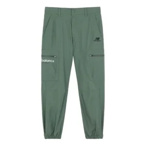 New Balance Logo Loose Long Pants Asia Sizing 'Green' 5TB42161-KH