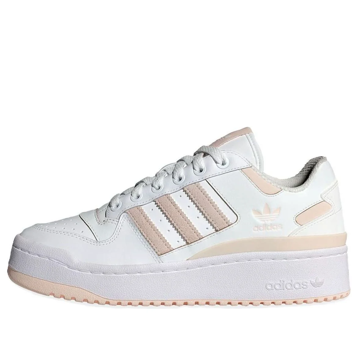 (WMNS) adidas originals Forum Bold Stripes 'White Wonder Quartz' ID0407