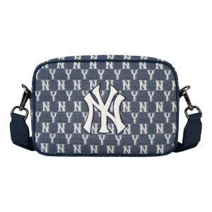 MLB Monogram NY New York Yankees Crossbody Bag Blue 32BGDC011-50N