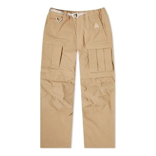 Nike waterproof Outdoor Multiple Pockets Casual Bundle Feet Long Pants Khaki CV0655-247