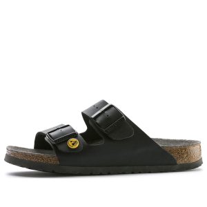 Birkenstock Arizona ESD Birko-Flor Narrow Fit Sandals 'Black' 0089428