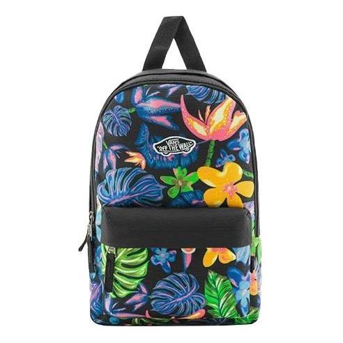 Vans Vintage Flower All-over Print Backpack 'Black Blue Yellow' VN0A4DROZEN