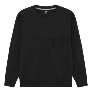 New Balance Casual Lifestyle Sweatshirt Asia Sizing 'Black' AMT21369-BK